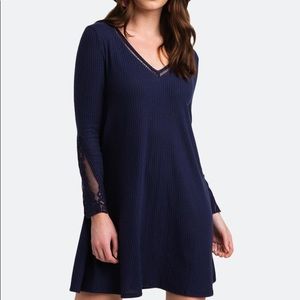 Francesca's Breena Lace Sleeve Dress
